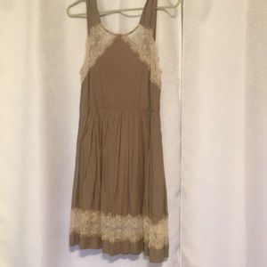 Taupe free people dress